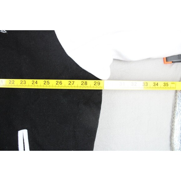 Oakland Raiders Varsity Jacket Mens White Black NFL Sleve Back Embroidered 3XL - Picture 3 of 16